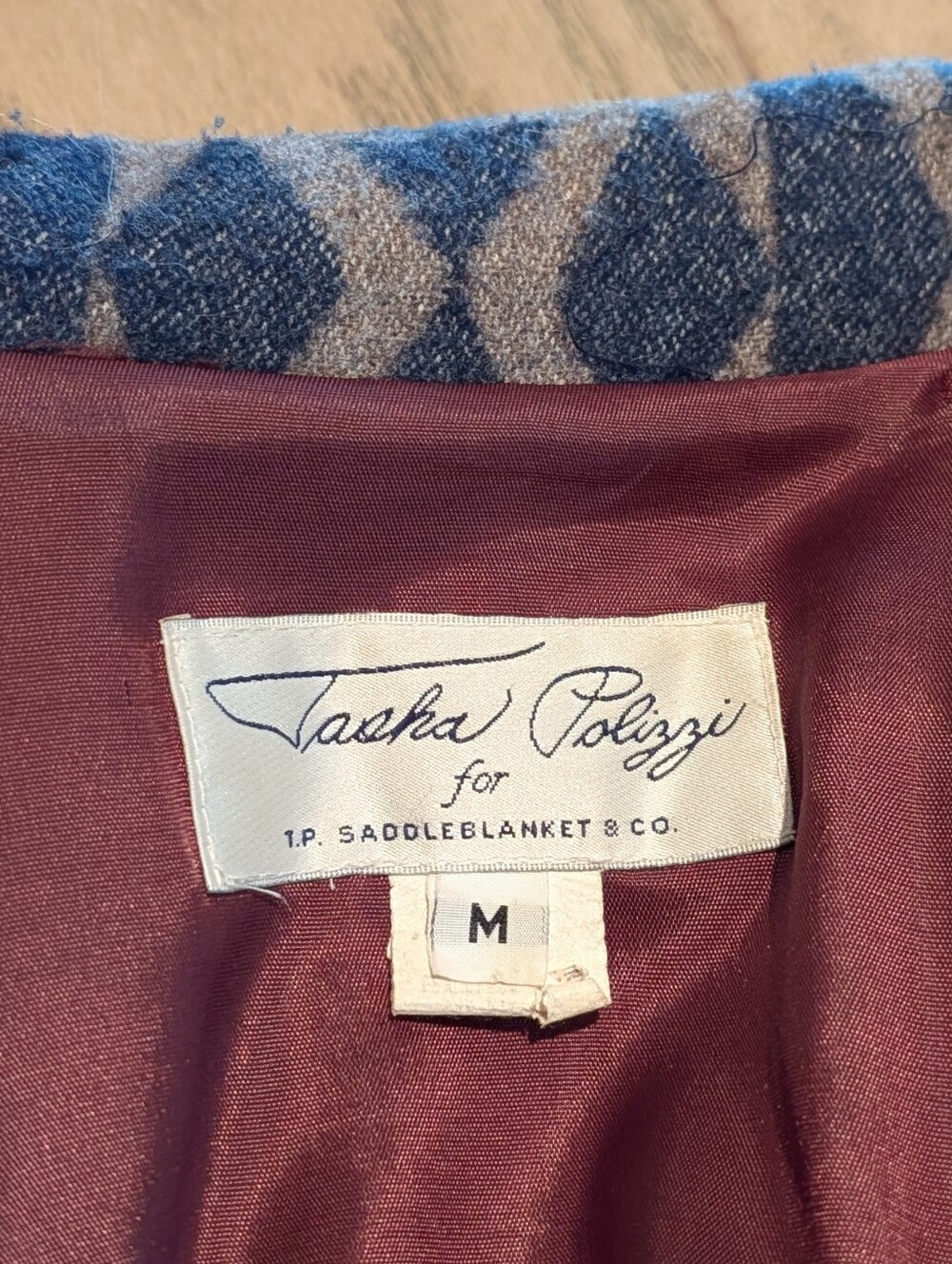 vintage TASHA POLIZZI blanket coat western M - Picture 10 of 13